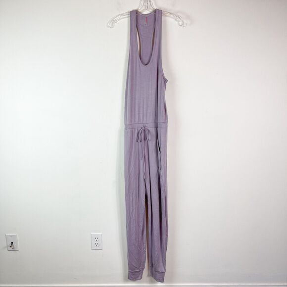 Commando NWOT Racer Back Stretch-Micro Modal Jersey Jumpsuit Lavender Size L - Picture 2 of 7